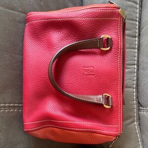 Carolina Herrera Red Leather Tote